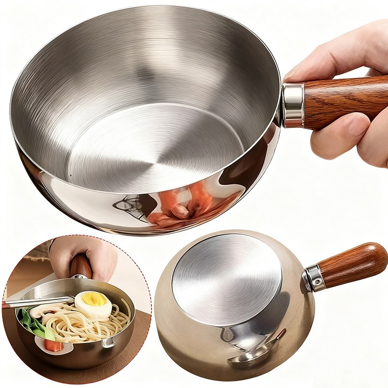 Kitchen Electronics Gadgets - Cacerola de Acero Inoxidable con Asa