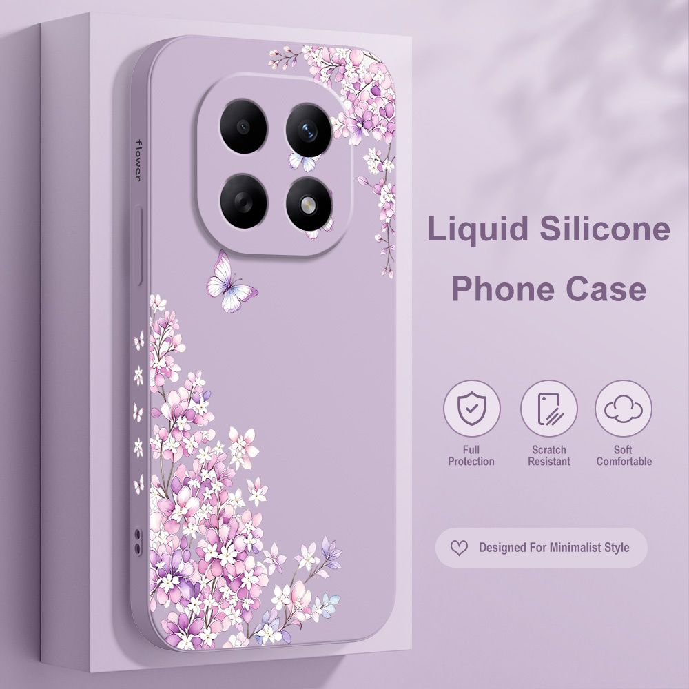 Xiaomi Redmi Note 13 - Funda de teléfono con diseño floral