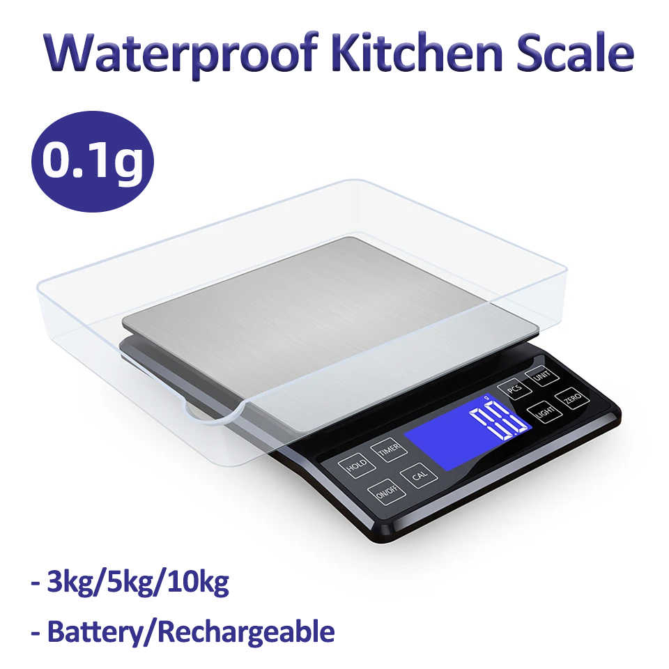 Kitchen Electronics Gadgets - Báscula Digital de acero inoxidable para