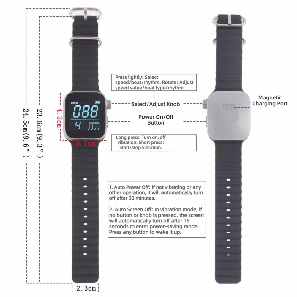 Reloj Metrónomo Vibratorio Aju - Magnetic Charging Cable reseña y precio