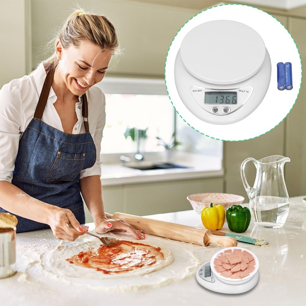 Báscula Digital de Cocina de 5 - Kitchen Electronics Gadgets reseña y precio